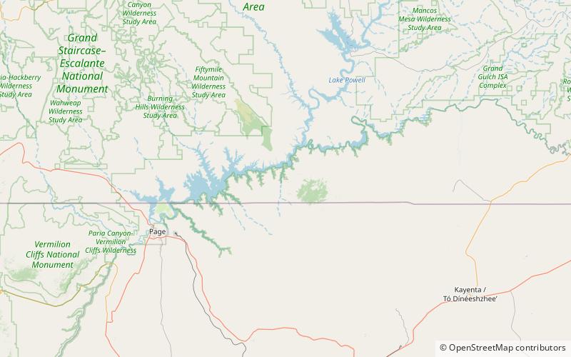 Rainbow Bridge National Monument location map