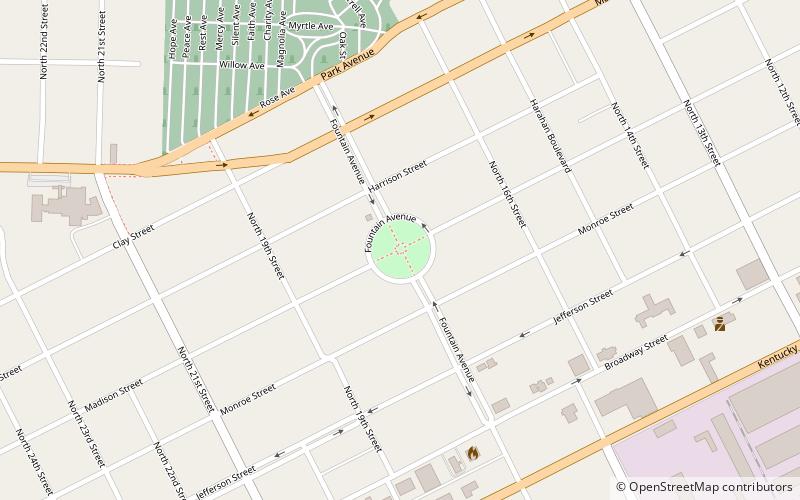 Lloyd Tilghman Memorial location map