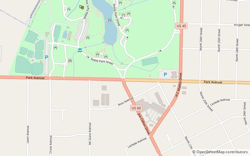 Noble Park Pool location map