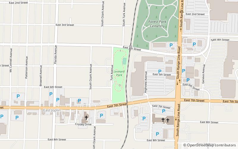 Leonard Park location map