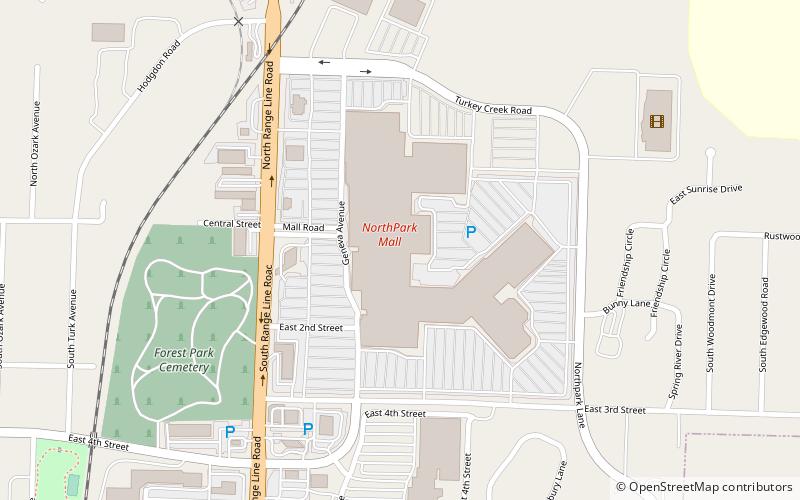 Northpark Mall location map