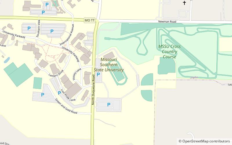 Fred G. Hughes Stadium location map