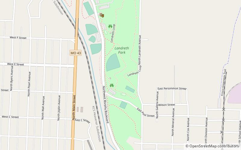 Landreth Park location map