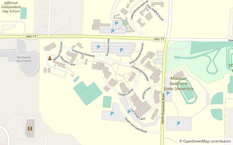 Missouri Southern State University location map