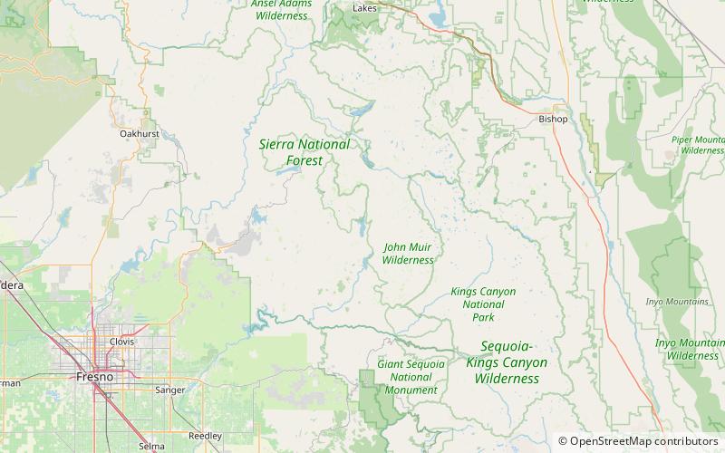 Courtright Reservoir location map