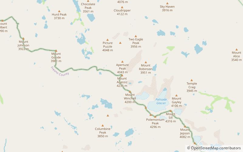 Mount Agassiz location map