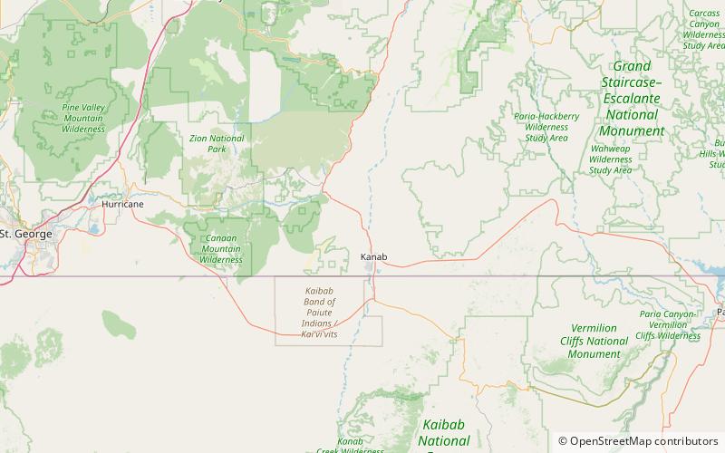 Moqui Cave location map