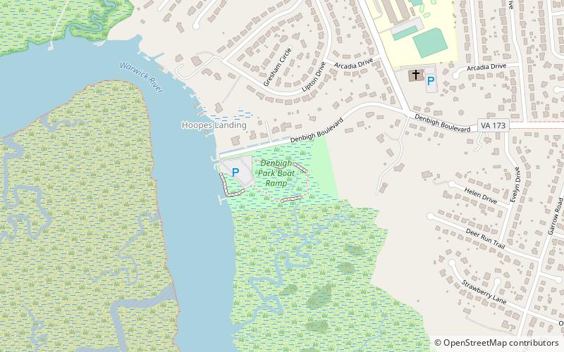 Denbigh Park Boat Ramp location map