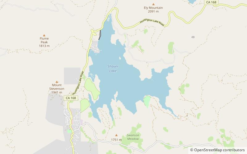 Shaver Lake location map