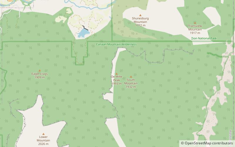 De Mille Peak location map