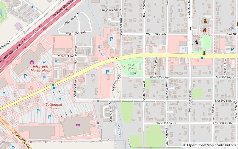 Washington Cotton Factory location map