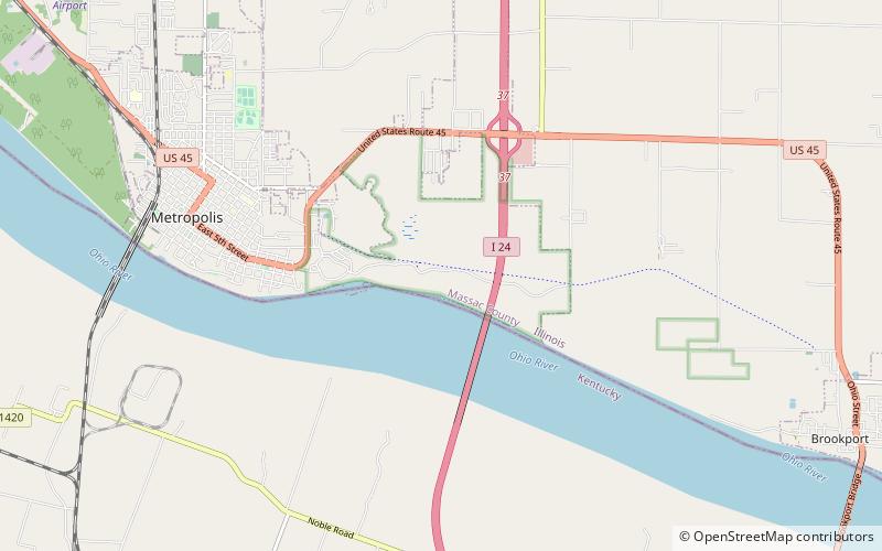 Fort Massac location map