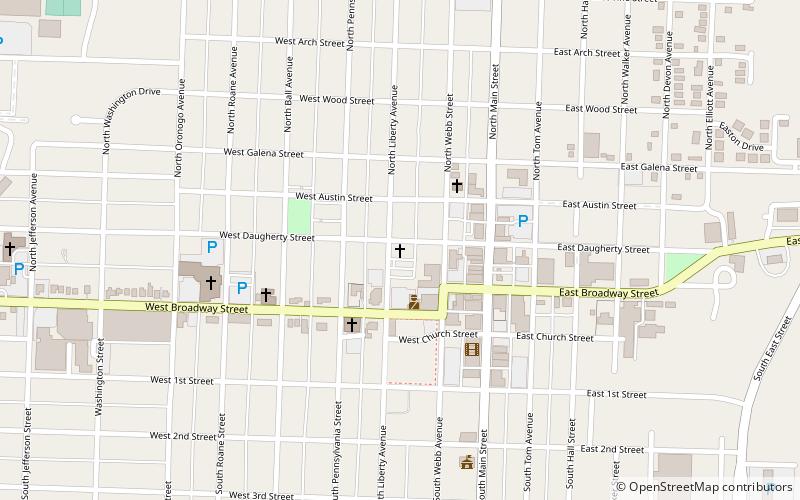 Webb City Public Library location map