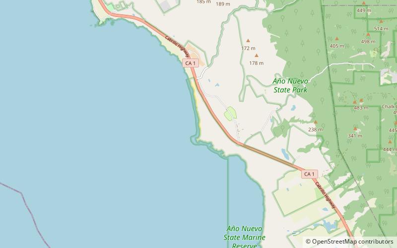 mayals beach ano nuevo state park location map