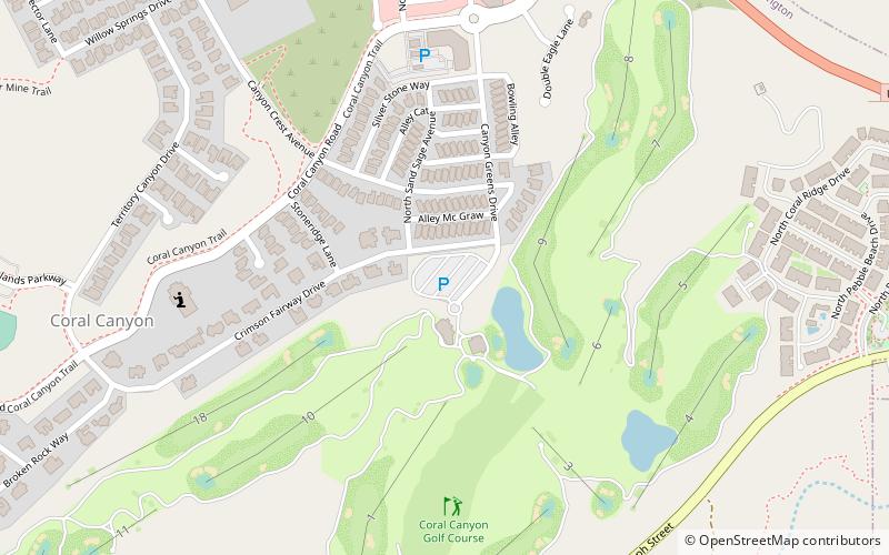 Coral Canyon Golf Course location map