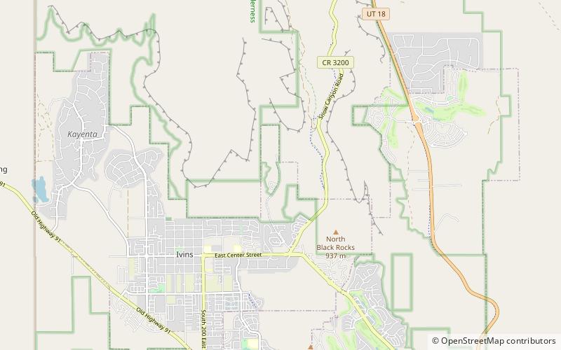 Padre Canyon location map