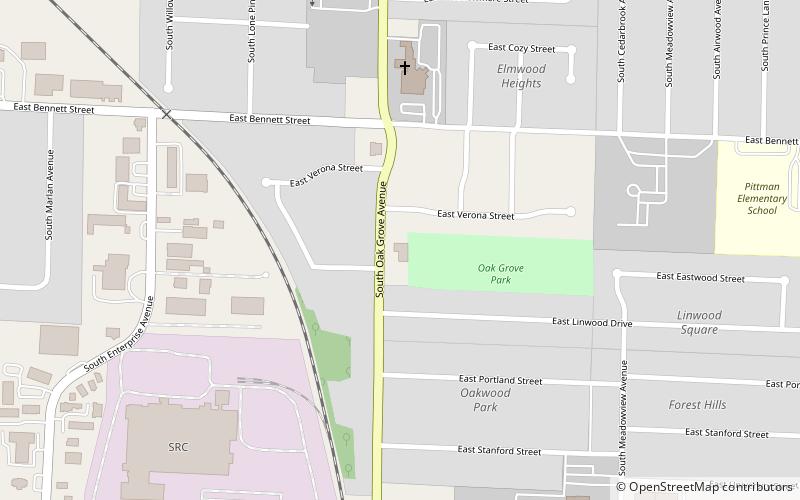 Oak Grove Park and Community Center location map