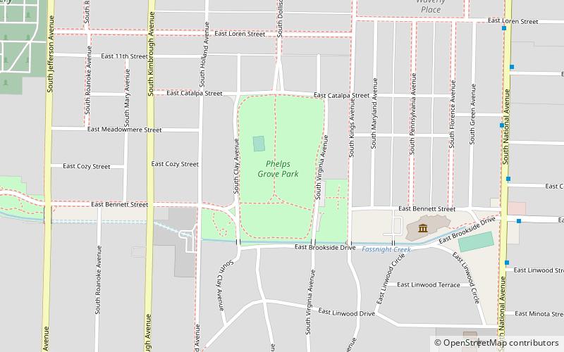 Phelps Grove Park location map