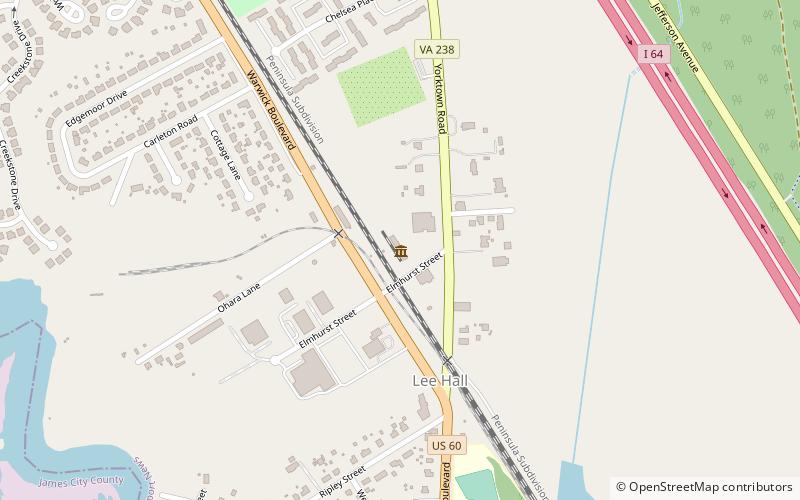 lee hall depot newport news location map