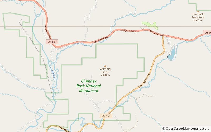 Chimney Rock location map