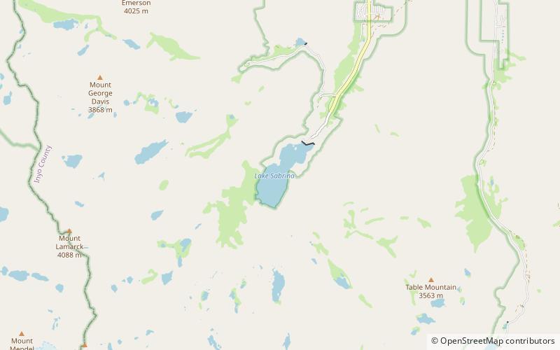 Lake Sabrina location map