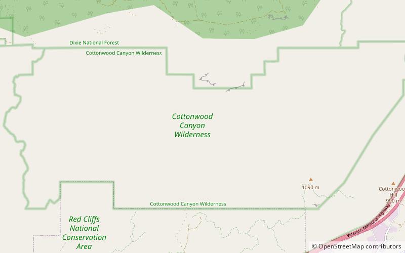 Cottonwood Canyon Wilderness location map