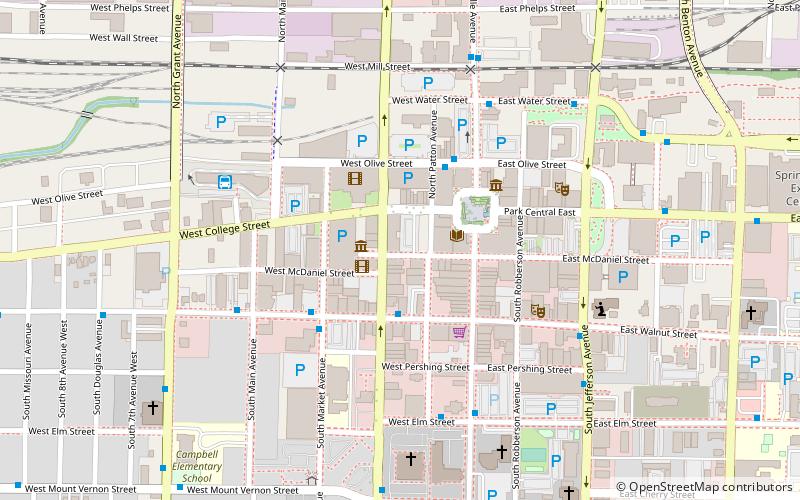 Campbell Avenue Historic District location map