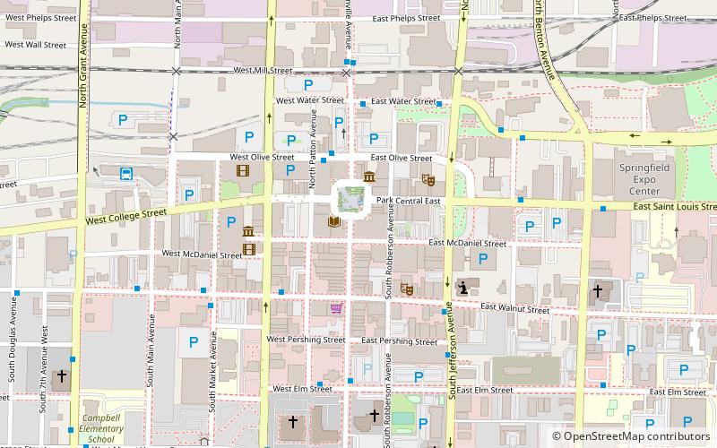 Park Central Square location map