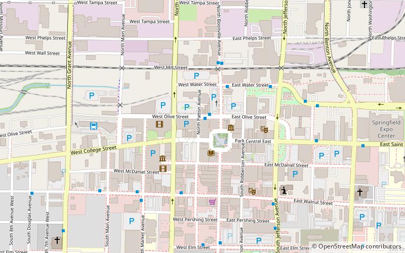 South–McDaniel–Patton Commercial Historic District location map