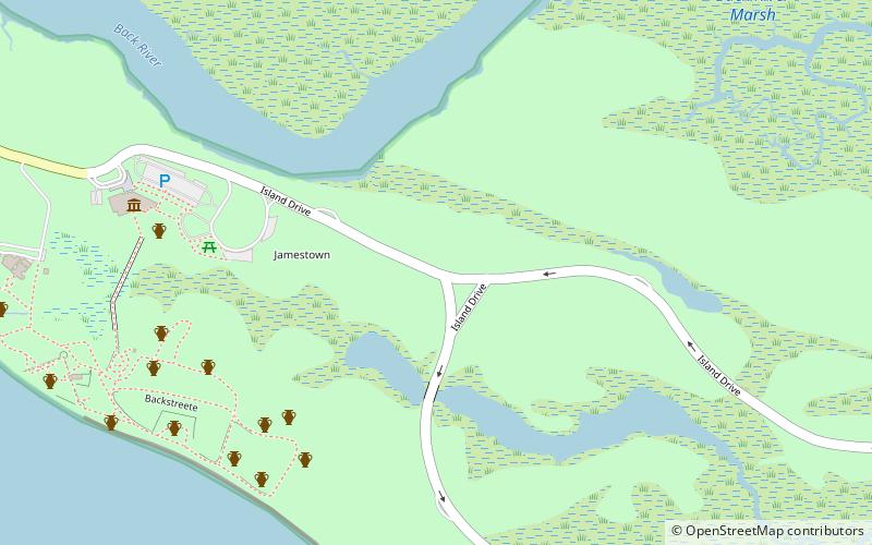 island drive jamestown location map