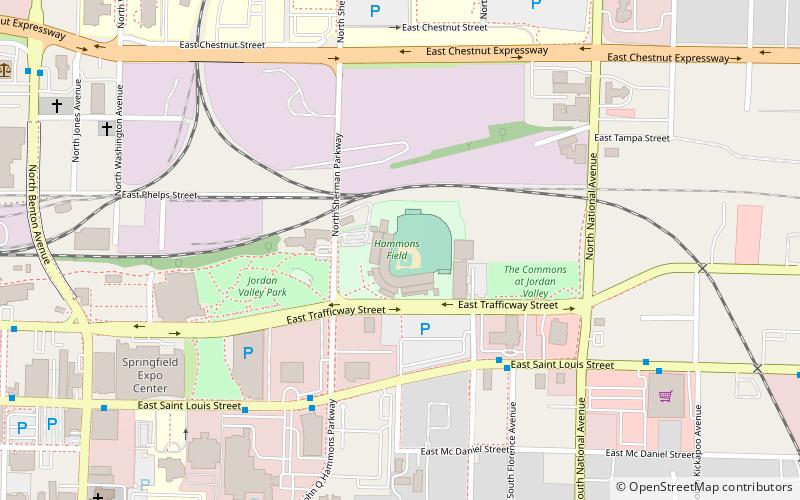 Hammons Field location map
