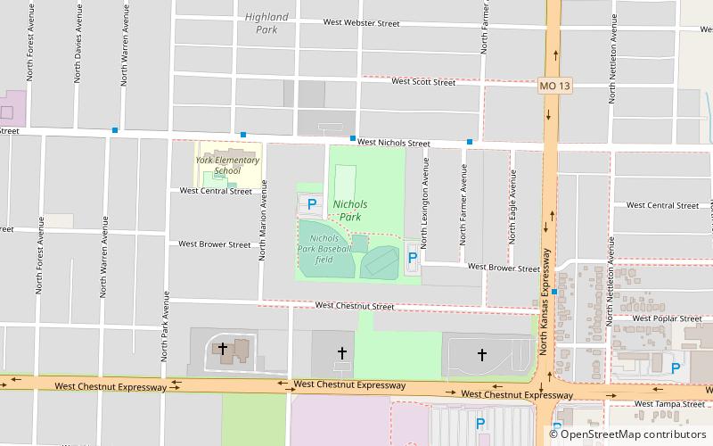 Nichols Park location map