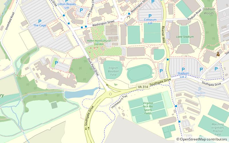 English Field location map