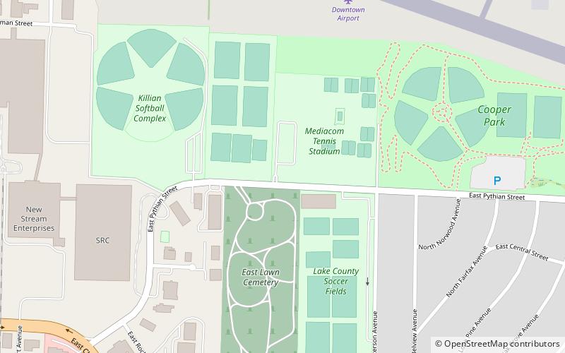Cooper Tennis Complex location map