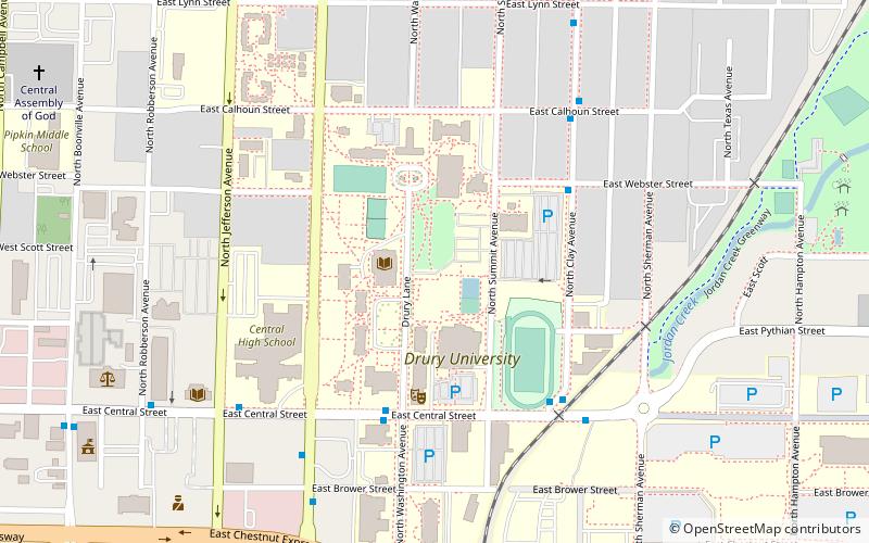 Drury University location map