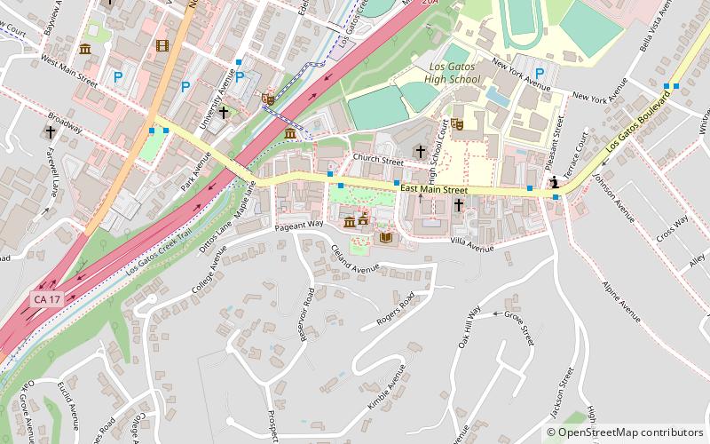 New Museum Los Gatos location map