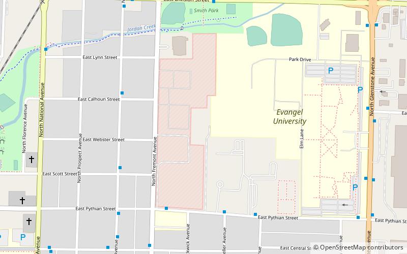 Pythian Castle location map