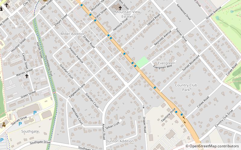 miller southside residential historic district blacksburg location map