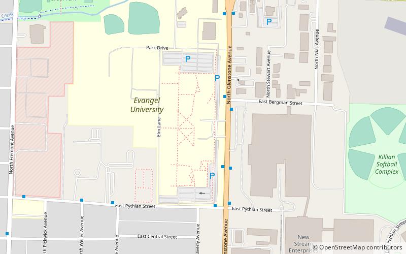 Evangel University location map