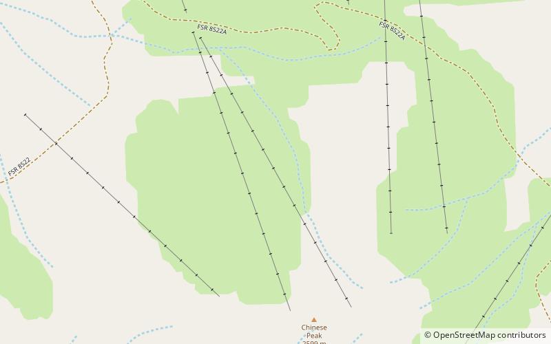 peak foret nationale de sierra location map