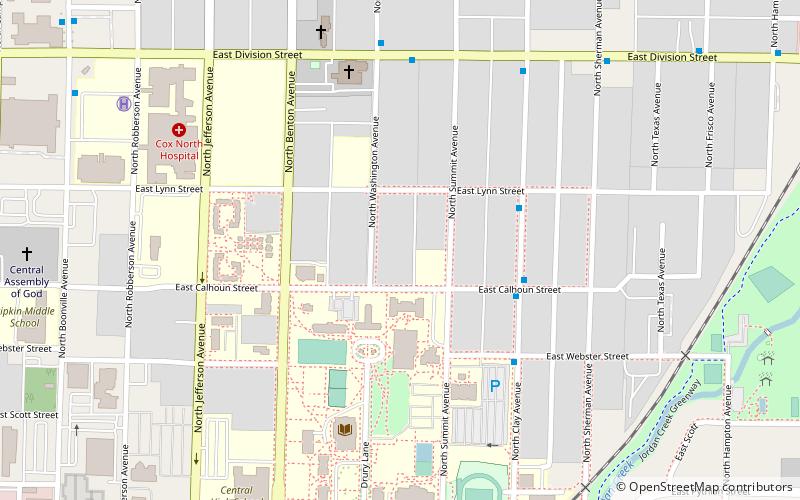 mid town historic district springfield location map