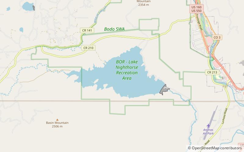 Lake Nighthorse location map