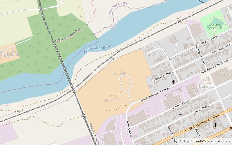 Battersea location map