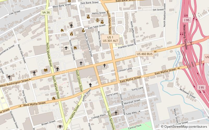 Washington Street Methodist Church location map