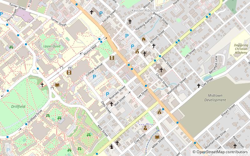 Blacksburg Farmer's Market location map