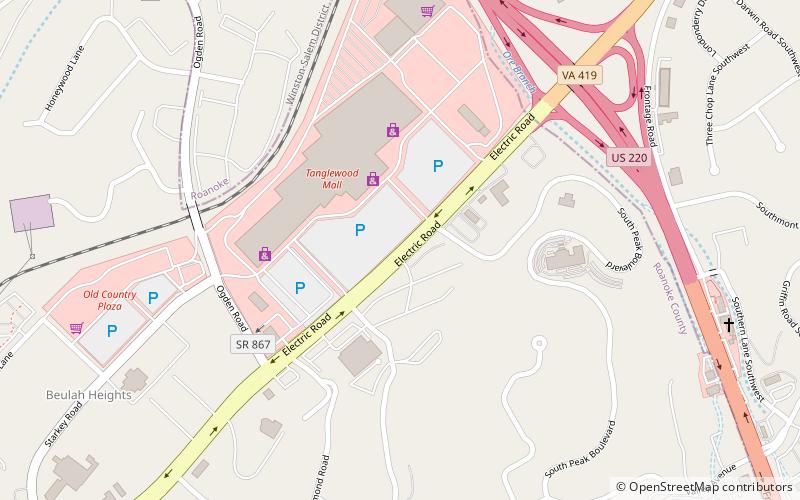 Tanglewood Mall location map
