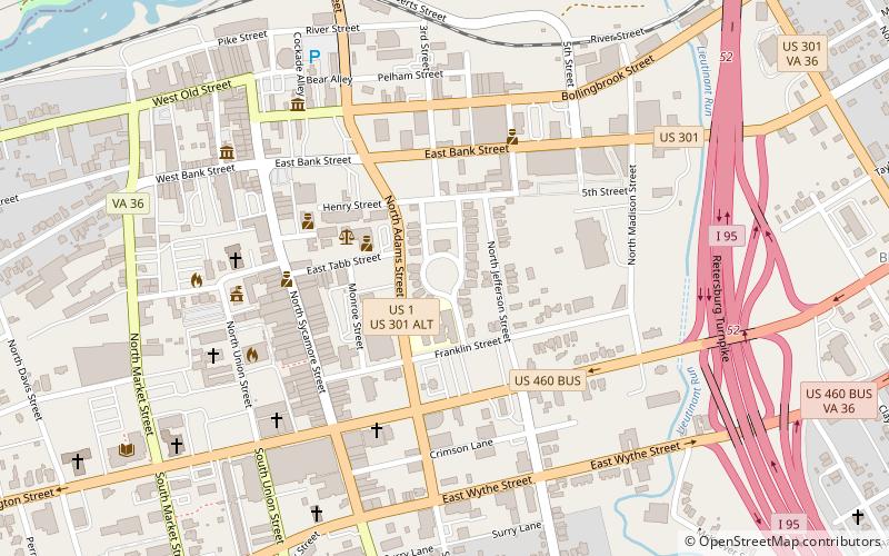 Centre Hill Historic District location map