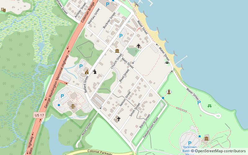 old custom house yorktown location map