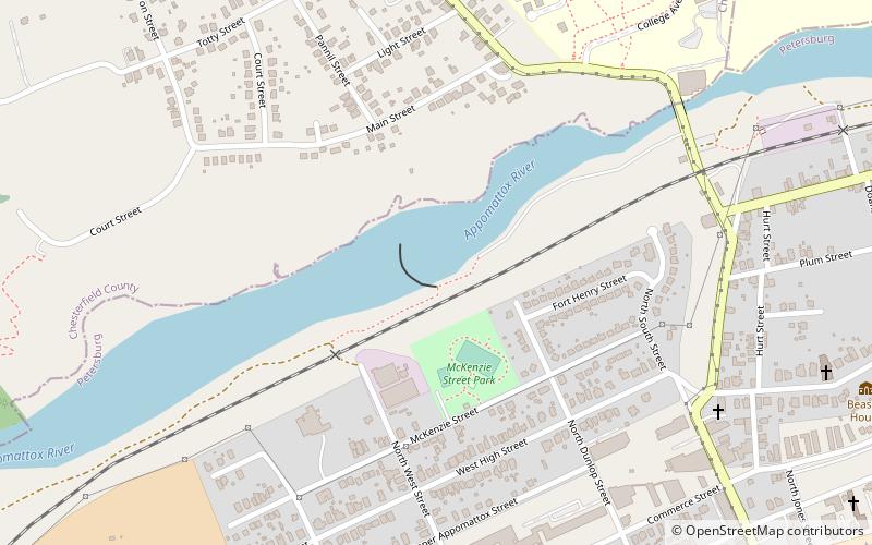 North Battersea-Pride's Field Historic District location map