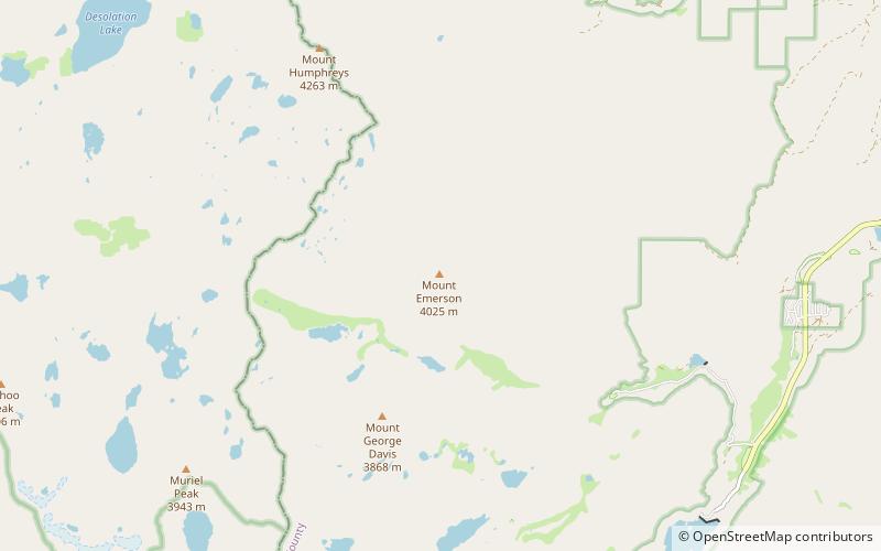 Mount Emerson location map